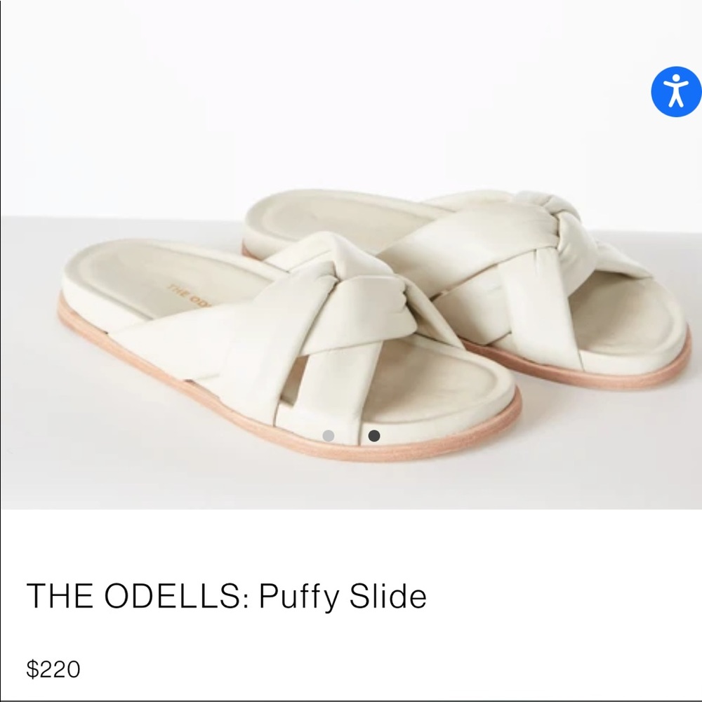 The odells puffy slide in coconut milk
